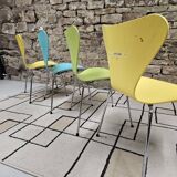 Lot de 4 chaises  Serie 7 d'Arne
Jacobsen, Fritz Hansen