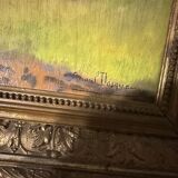 Painting on panel signed Raoul Dosque