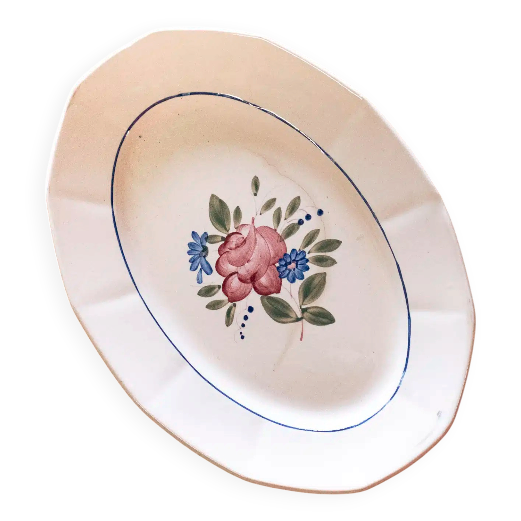 Oval dish in earthenware "Suzanne"