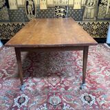 Farm table on casters