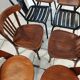 Suite de 8 chaises de bistrot dépareillées Baumann mondor ,tolix  vintage années 1960