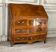 Slant-front desk or writing table, fruit tree plaque, 18th century
