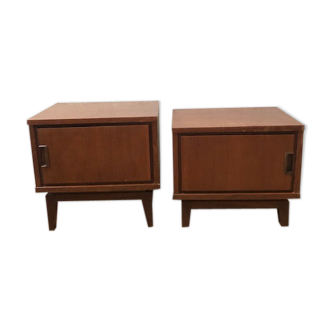 2 vintage bedside tables