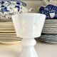 White opaline vase