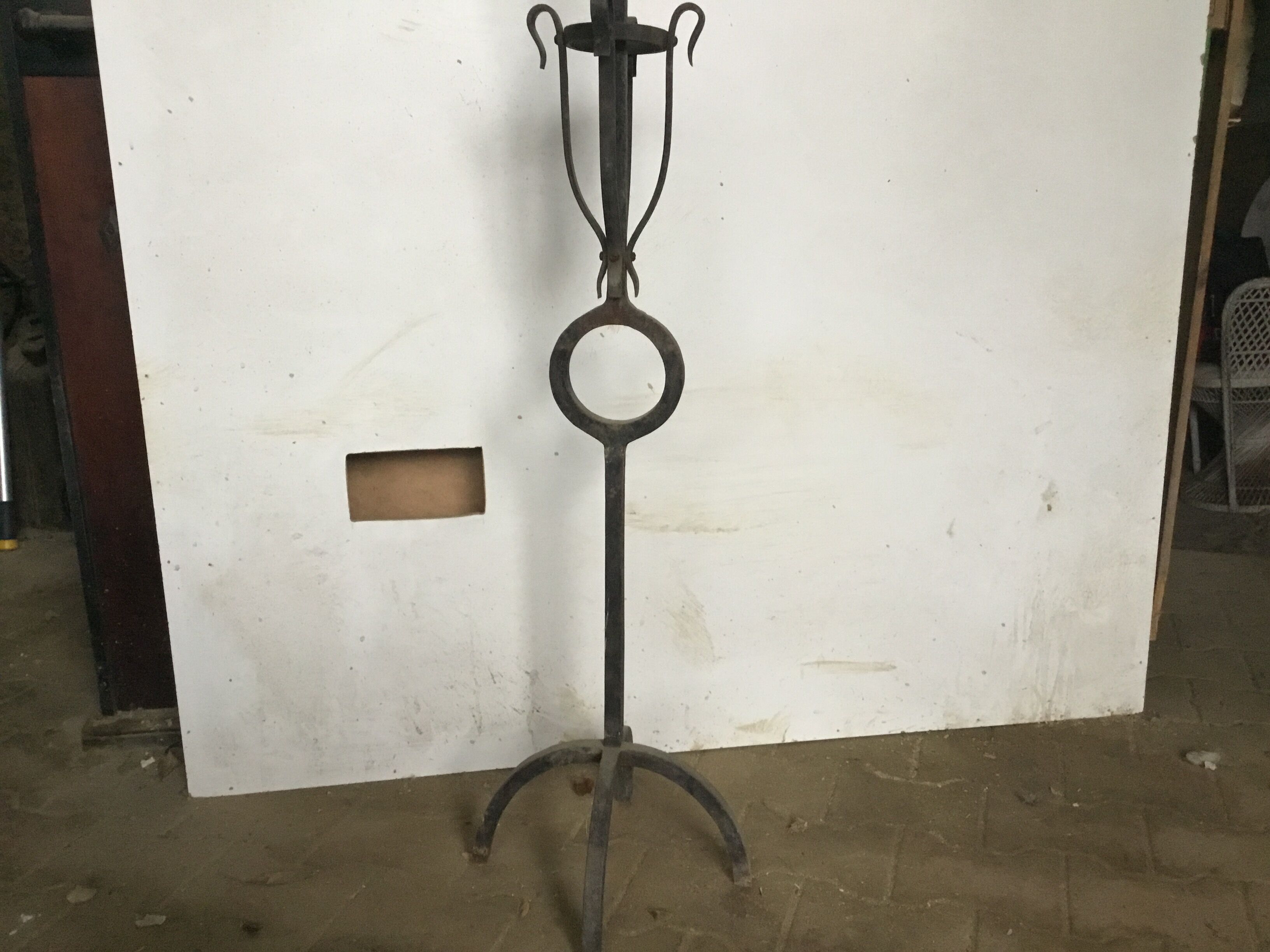 Old wrought iron flare doors