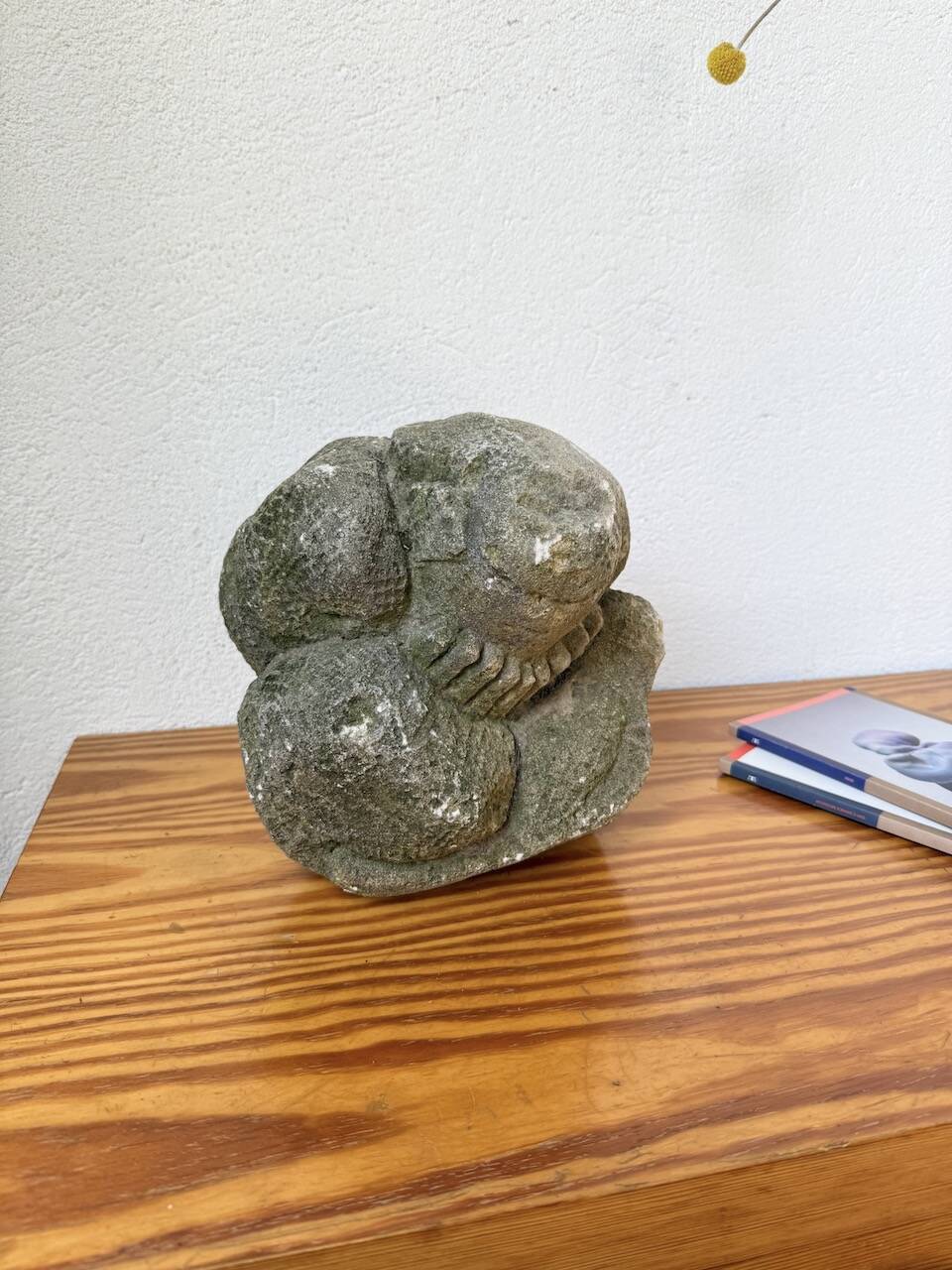 Stone sculpture of a man