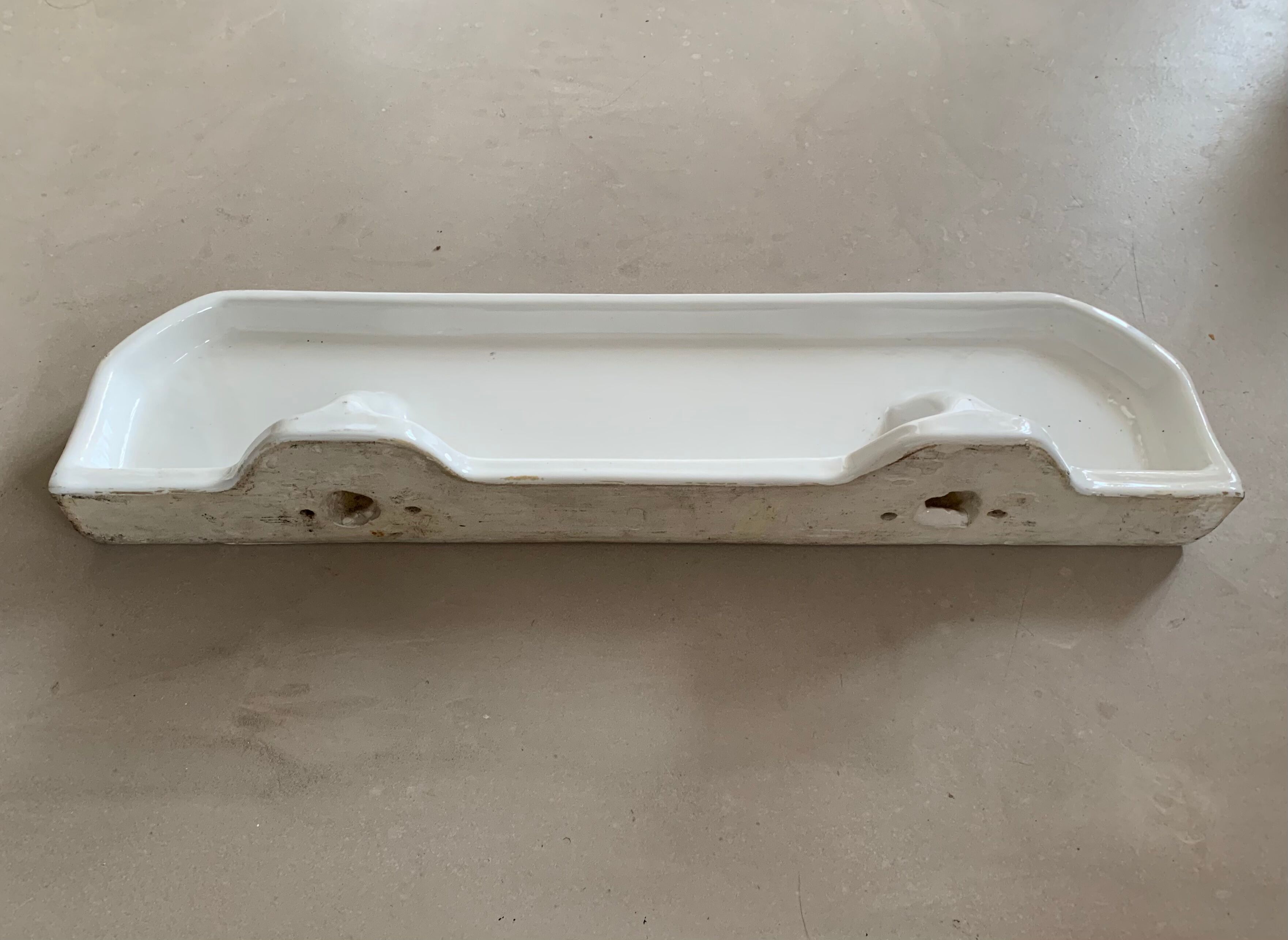 Antique ceramic wall shelf