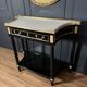 Pair of Louis XVI Style Black Lacquered Wood Console Tables