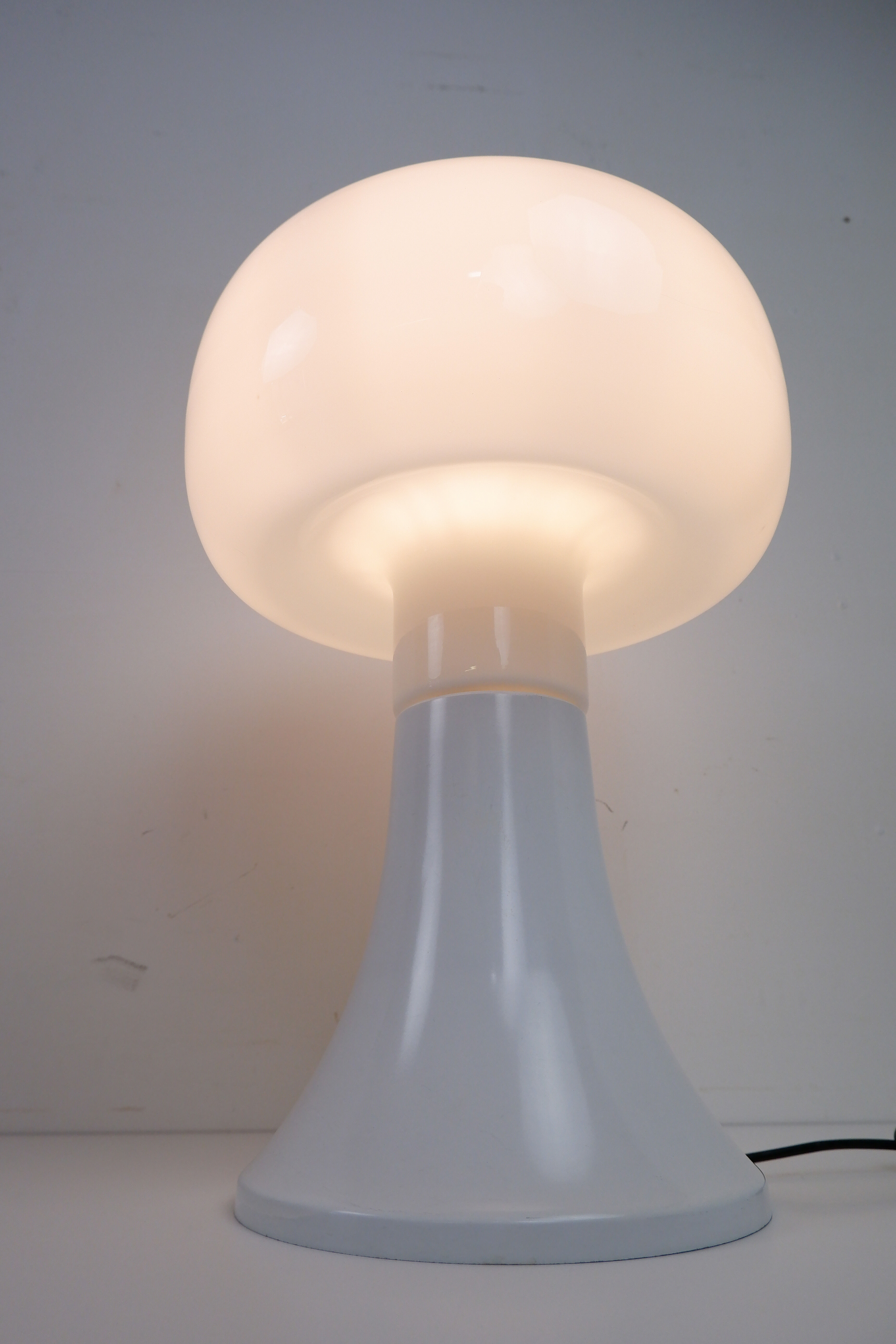 Vintage glass table lamp, 1970s