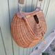 Large handmade wicker fishing basket