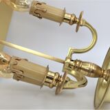 golden massive bronze bouillotte lamp