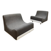 2 chauffeuses Orbis par Luigi Colani pour COR, années 1970
