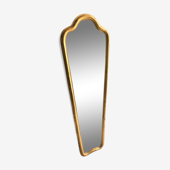 Gilded freeform mirror  33x100cm