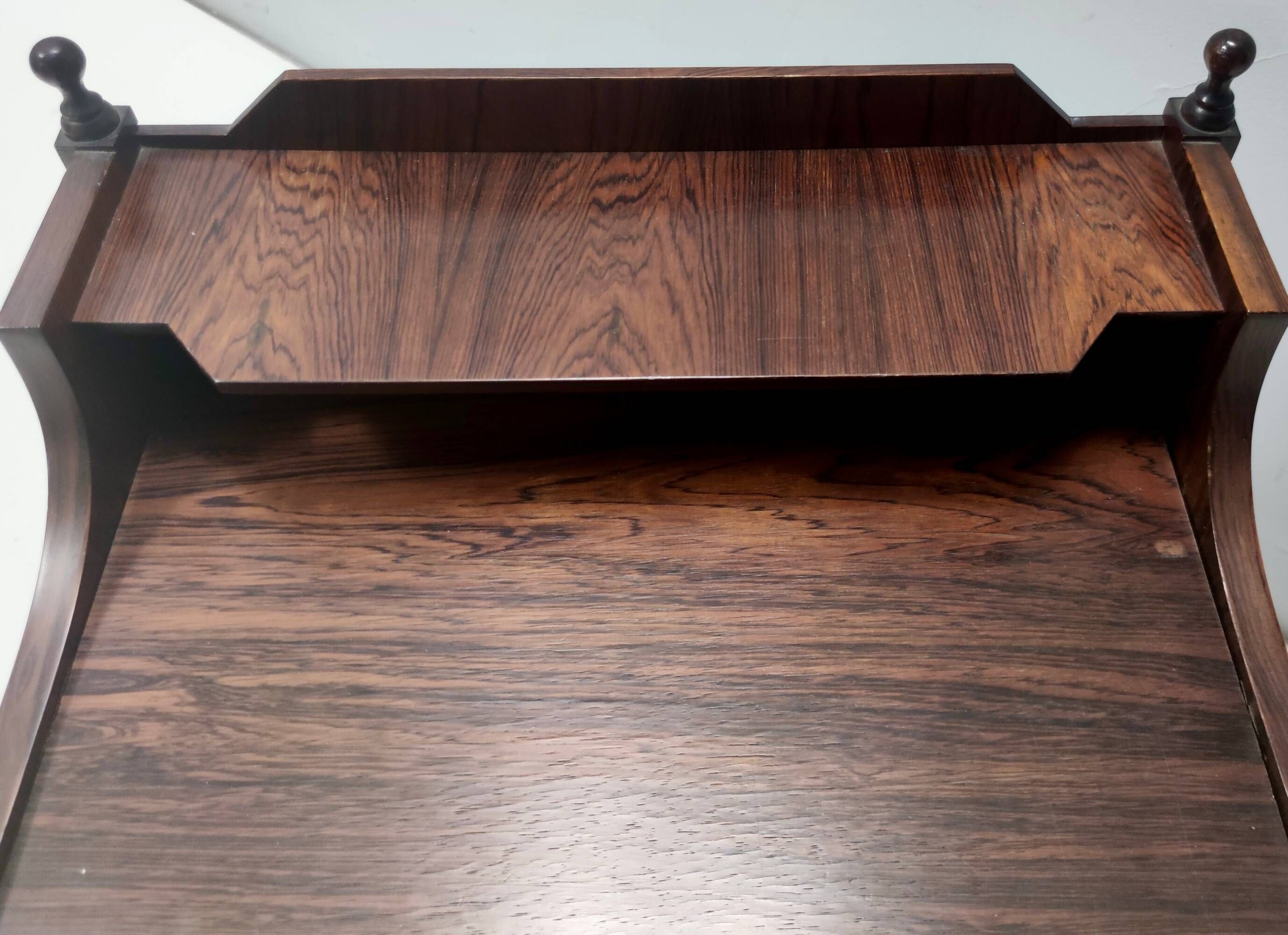 Vintage 1970s Postmodern Walnut Nightstand, Italian Design, Excellent
