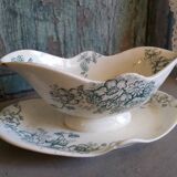 French vintage sauce boat, Anémone, from L. Bertrand, Bordeaux