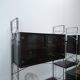 Deens design Denka modulaire kast met chromen houders en planken