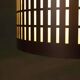 Minimalist 1970s aluminium suspension, mid-century light fixture.