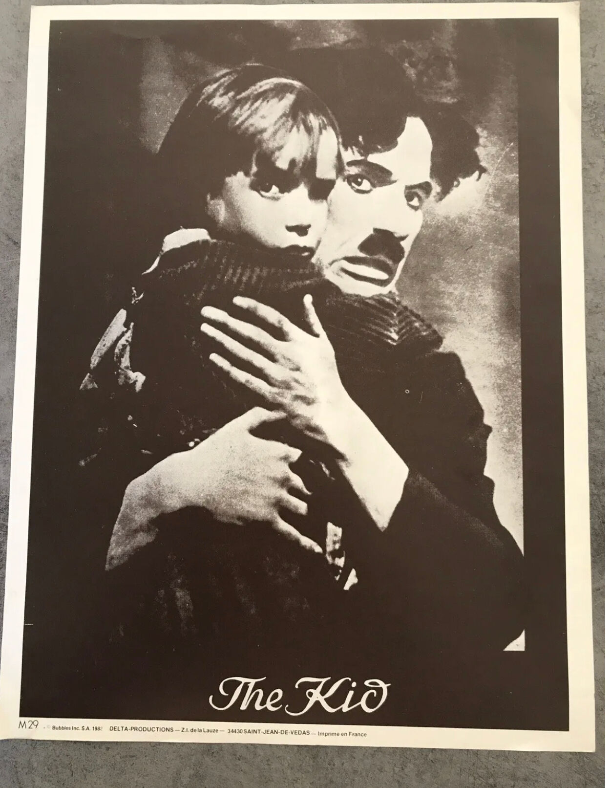 Poster film the kid, charlie chaplin, delta-productions m29 - 41 x 31,5 cm