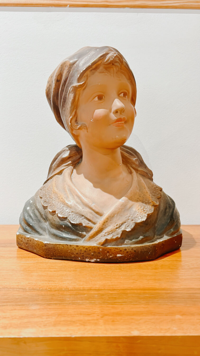 Vintage plaster bust