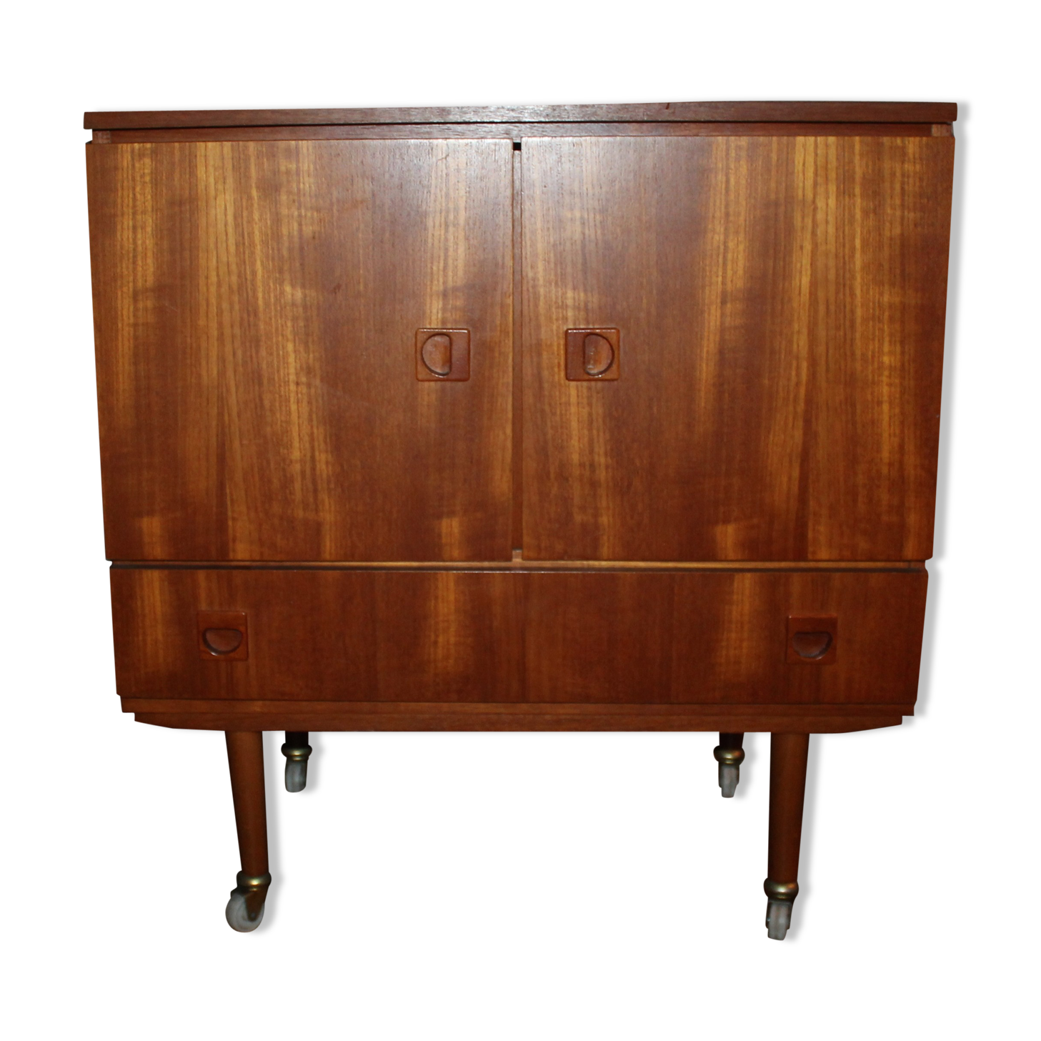 Tv stand wood  vintage 60'