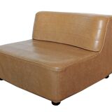 Pair of Steiner low chairs that can form a sofa, 1970s