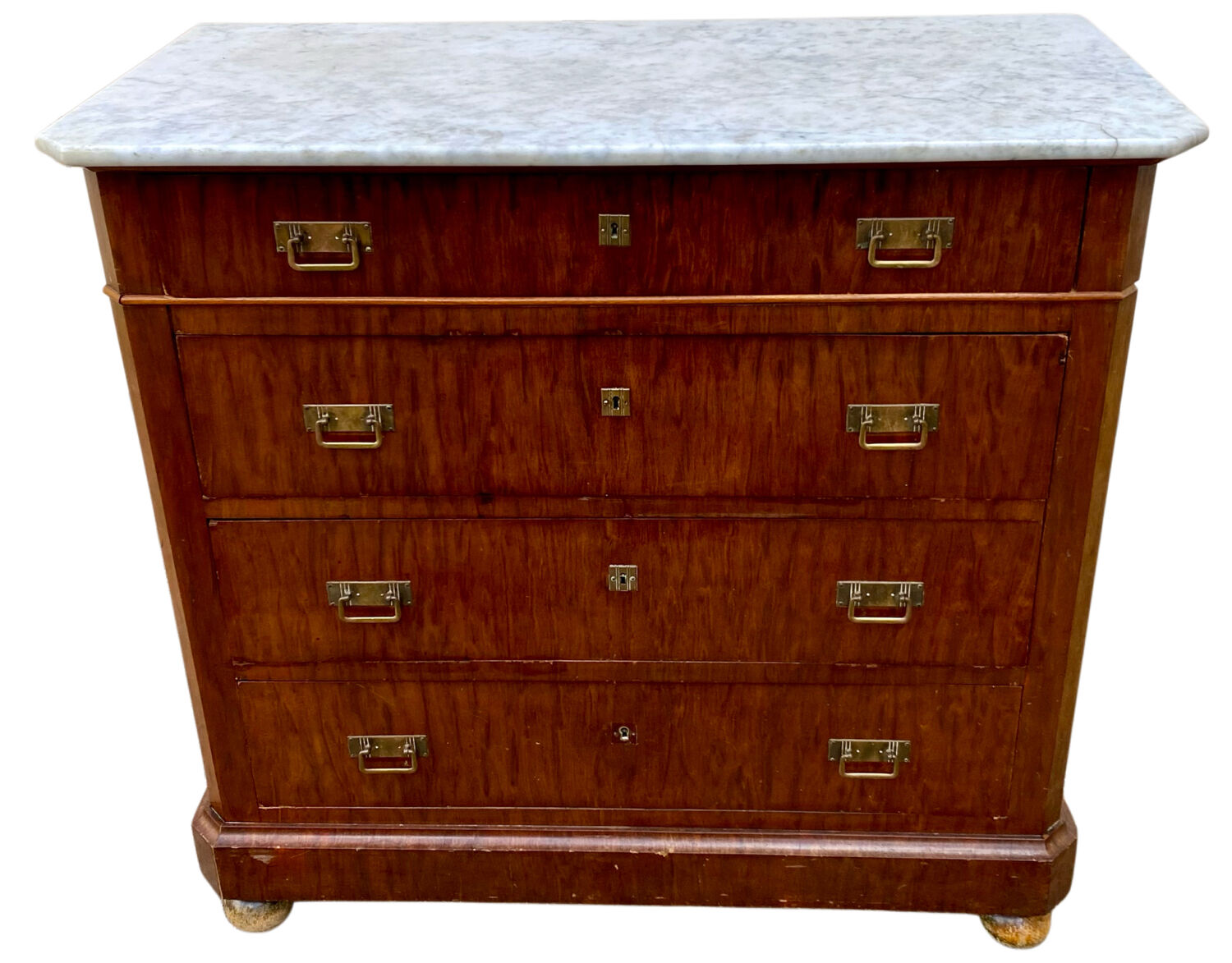 Commode 4 tiroirs vintage style marine