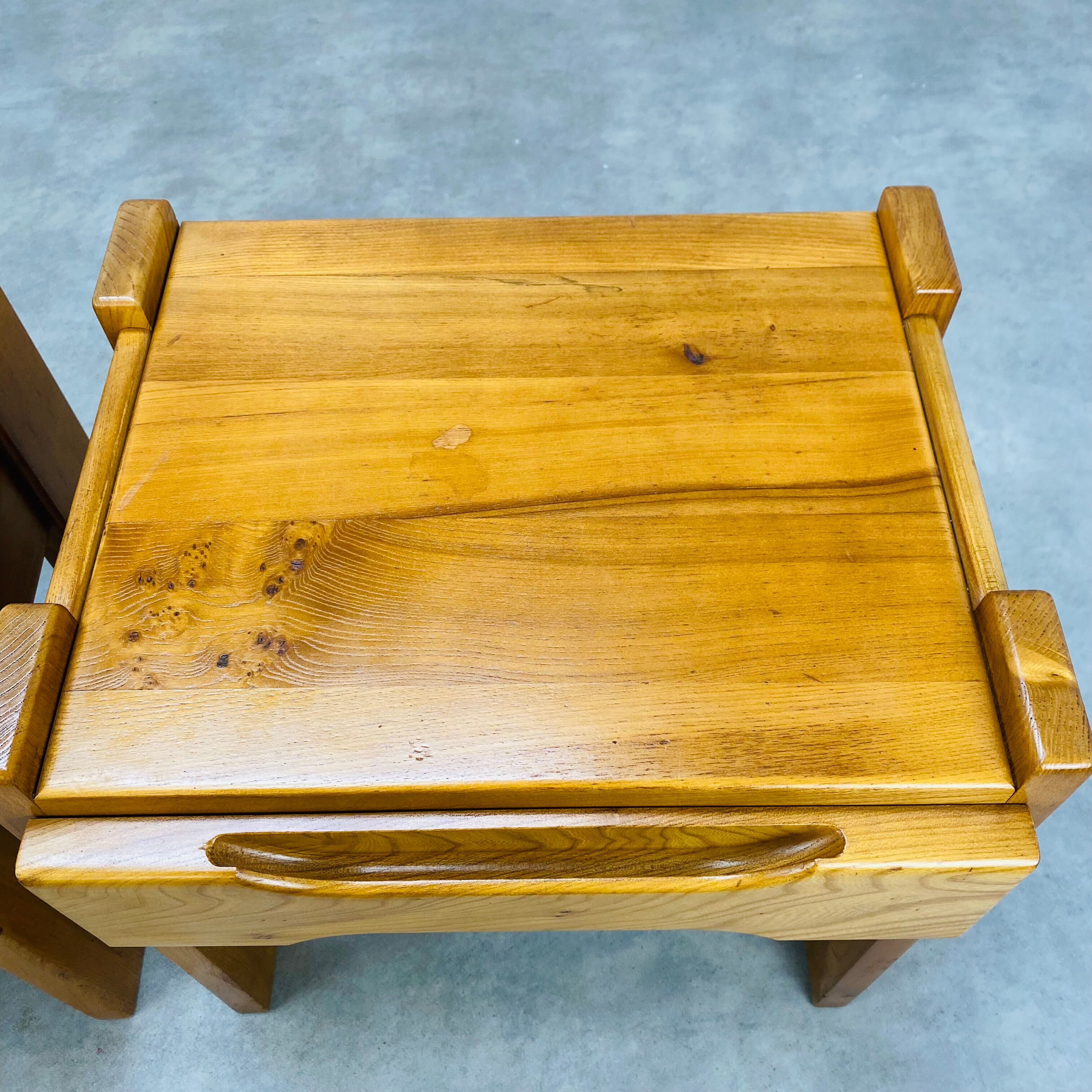 Pair of homemade elm bedside tables Regain