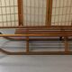 Vintage beech sledge Davos Germina 60/70 made in Gdr