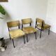 Set de trois chaises années 50