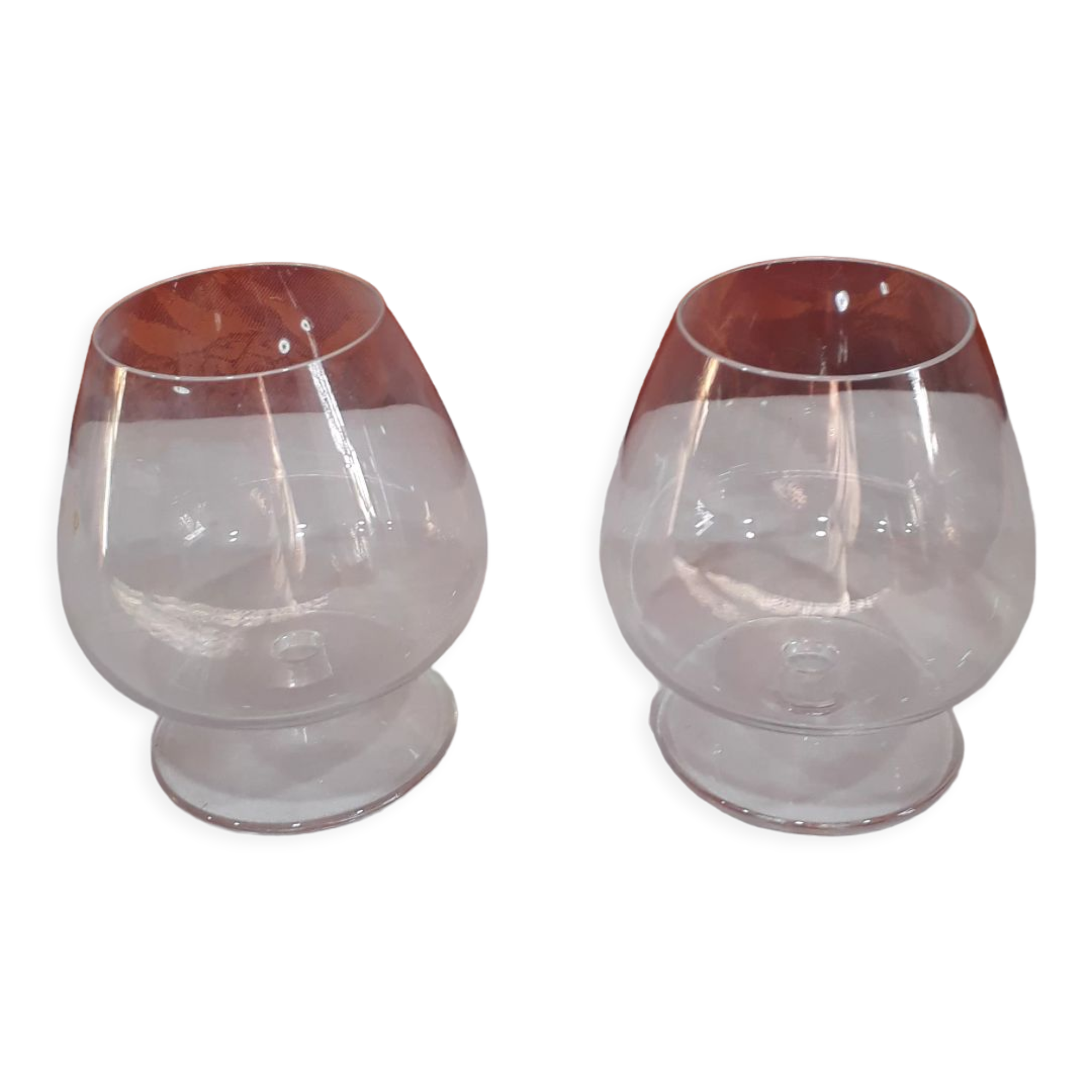 Deux verres à cognac en cristal " Cristal Saint Louis"