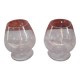 Deux verres à cognac en cristal " Cristal Saint Louis"
