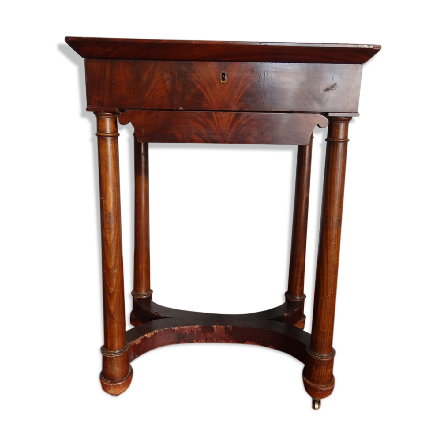 Mahogany Empire and mahogany veneer dressing table