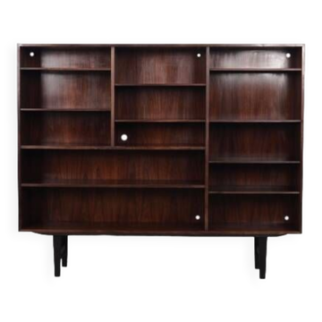Bibliothèque en palissandre, design danois, années 1970, réalisée par Omann Jun