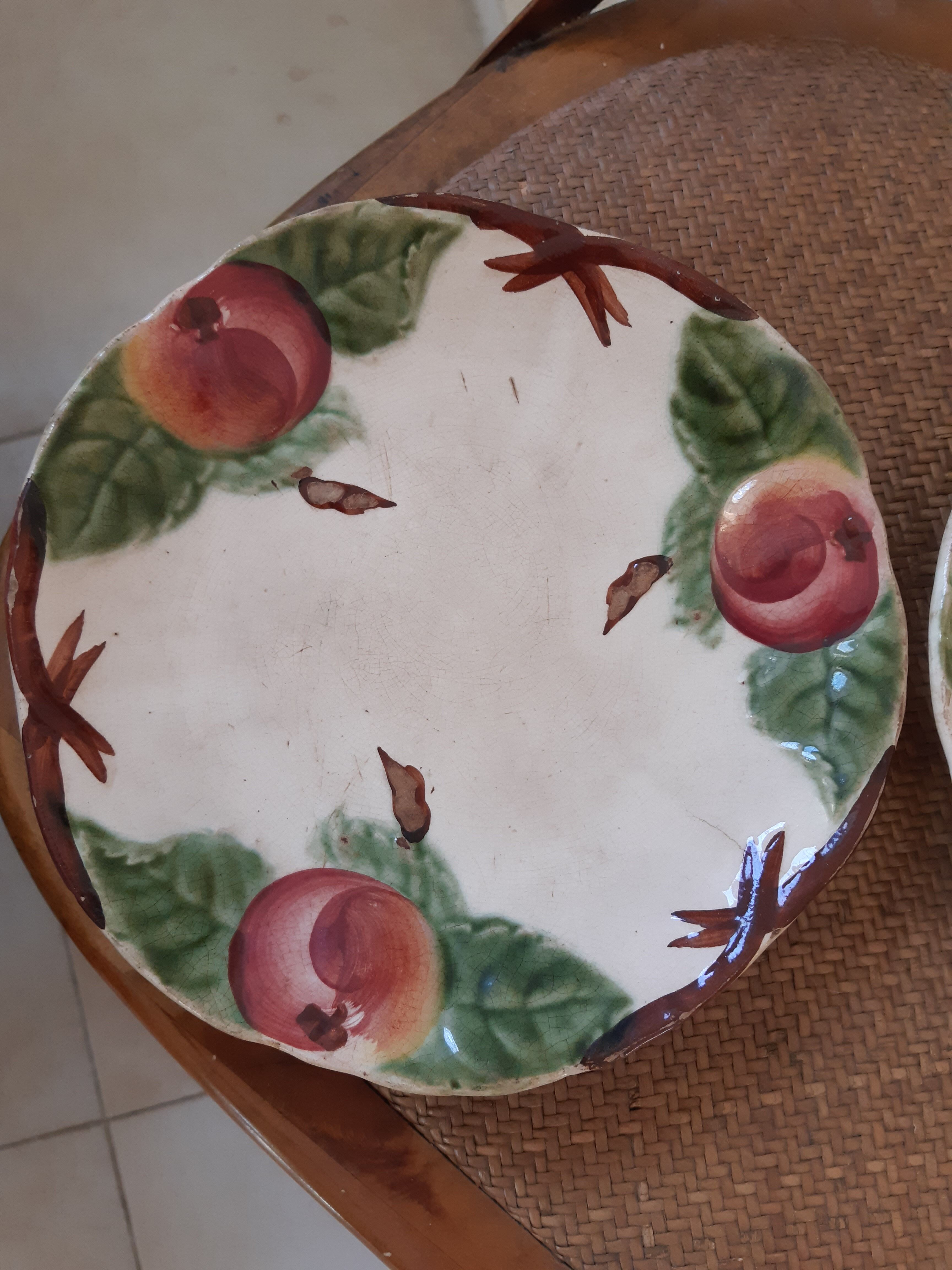 Pair of plates dabbling