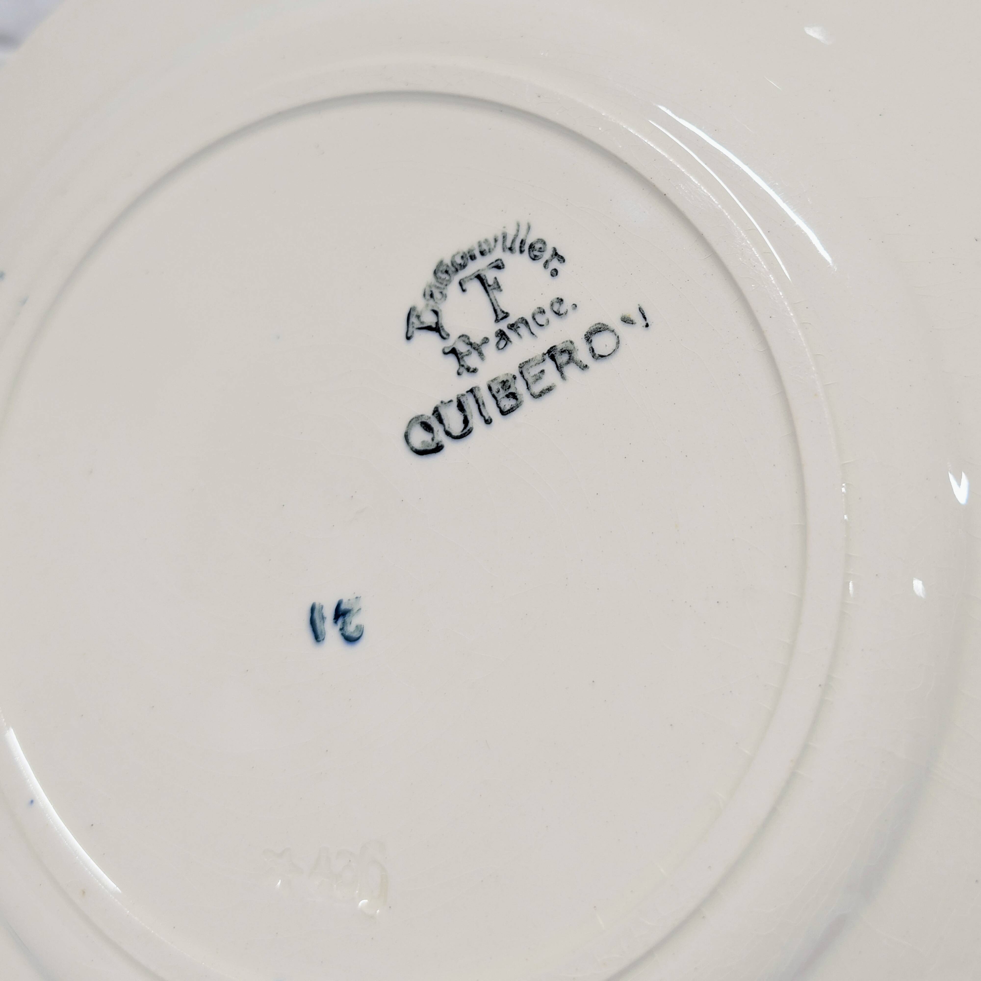 Badonviller dessert plate - quiberon model