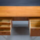 Mid-century Danish teak desk by HP Hansen, 1960s