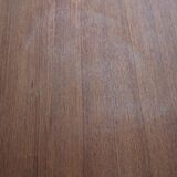 1960s table with teak veneer and glass top + extensions