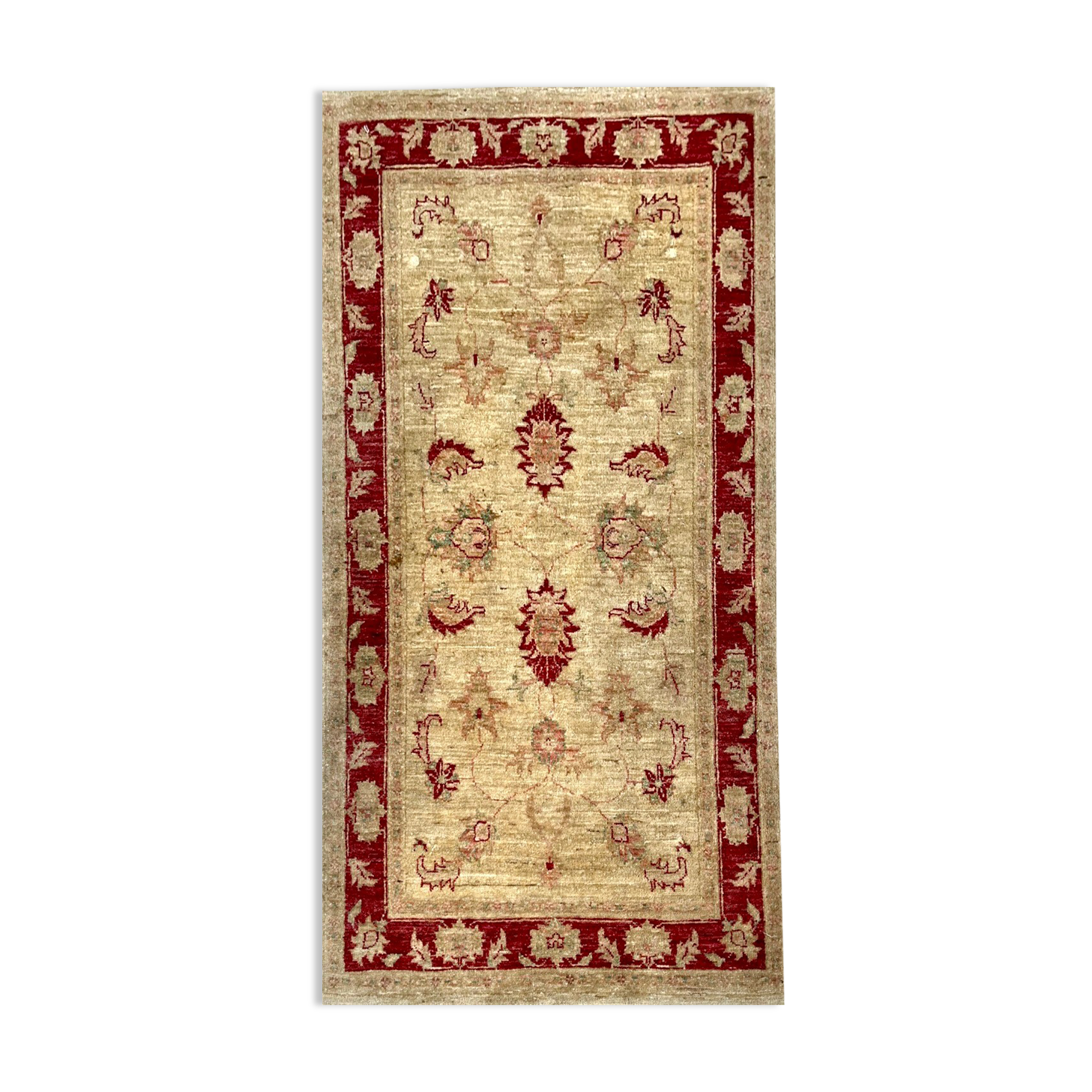Handmade Afghan Chobi Ziegler Wool Rug 85x150cm