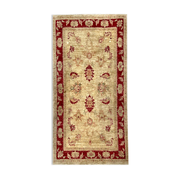 Handmade Afghan Chobi Ziegler Wool Rug 85x150cm