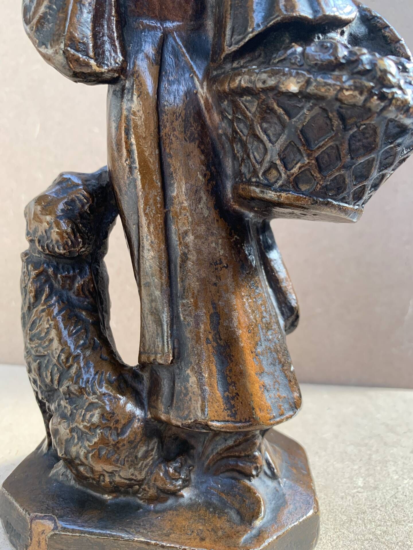 Statuette plâtre Art Nouveau