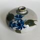Ceramic bud vase with floral decoration
