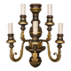 Italian baroque wall sconce. Wood, metal.