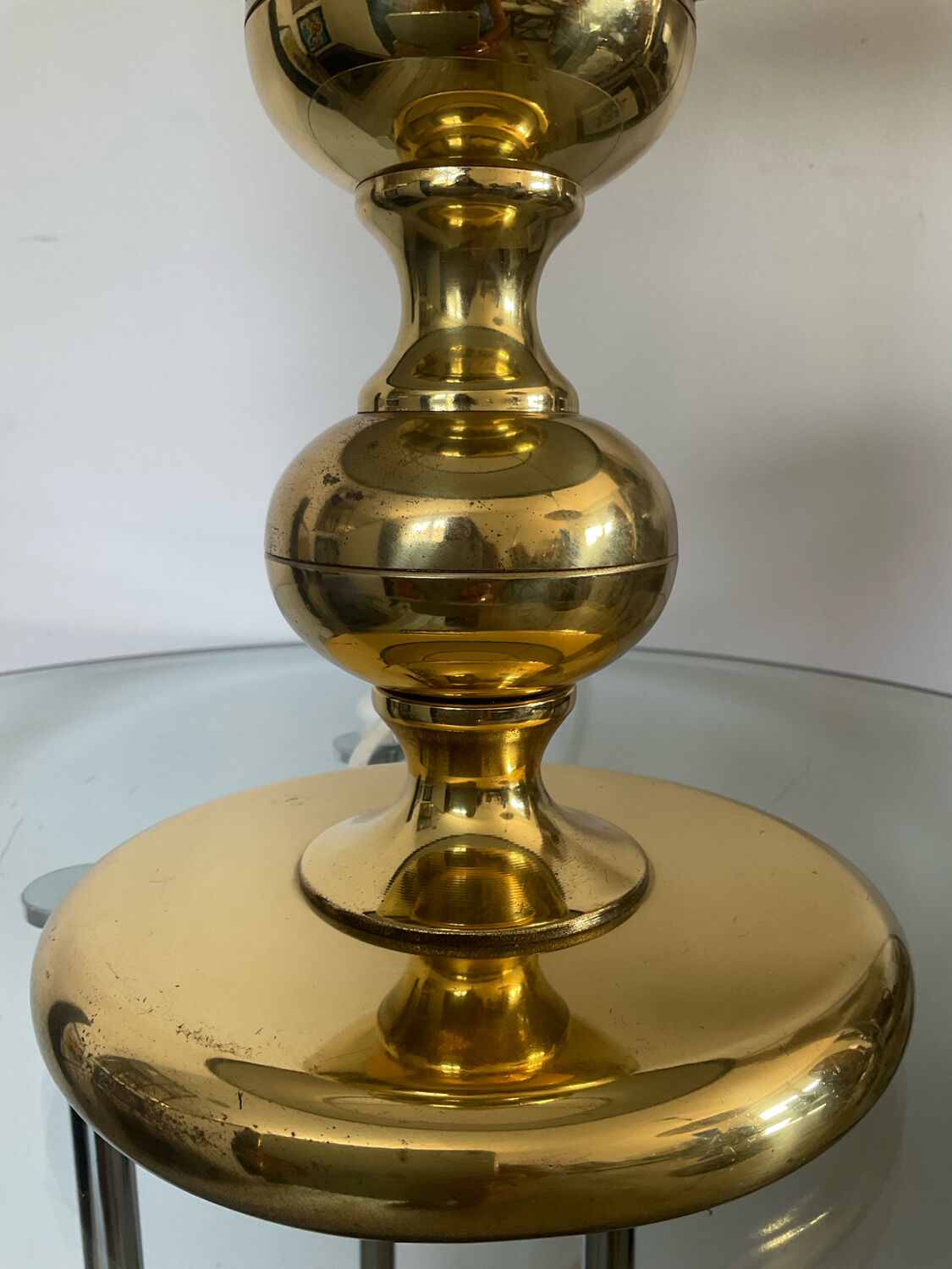 Vintage brass lamp from the 70s