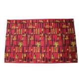 Tapis en laine à décor géométrique abstrait, Tchécoslovaquie années 1950