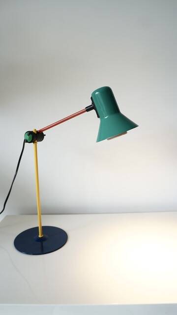 Veneta Lumi Memphis Milano Colorblock style table lamp - 80s