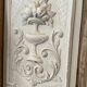 Old carved panel with patina