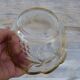 Bonbonnière en verre taillé bord doré