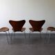 Set of 4 chairs series 7 by Arne Jacobsen for Fritz Hansen, 60's.