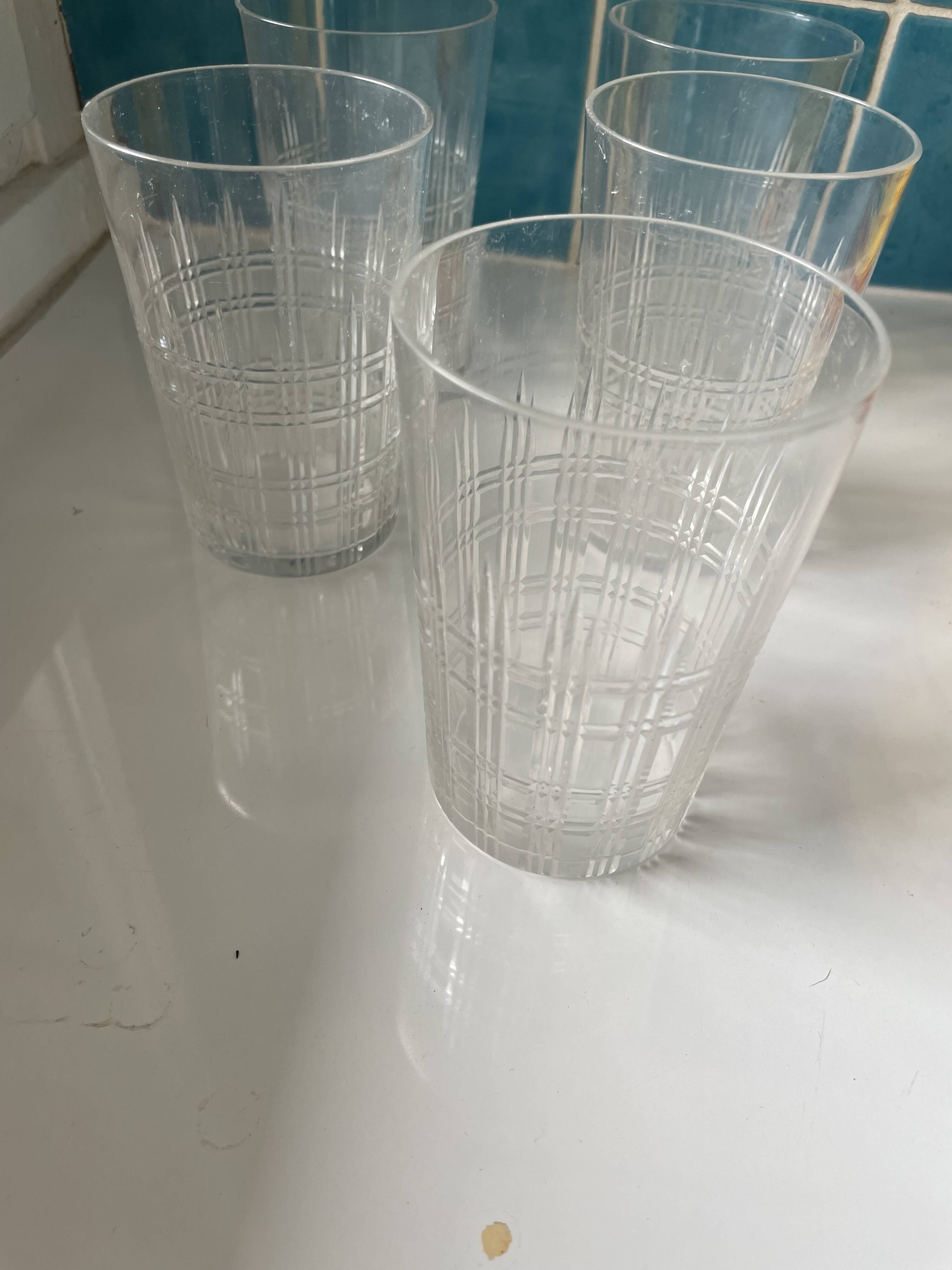 Baccarat Nancy fruit juice glasses