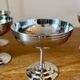 Set of 6 vintage stainless steel dessert bowls